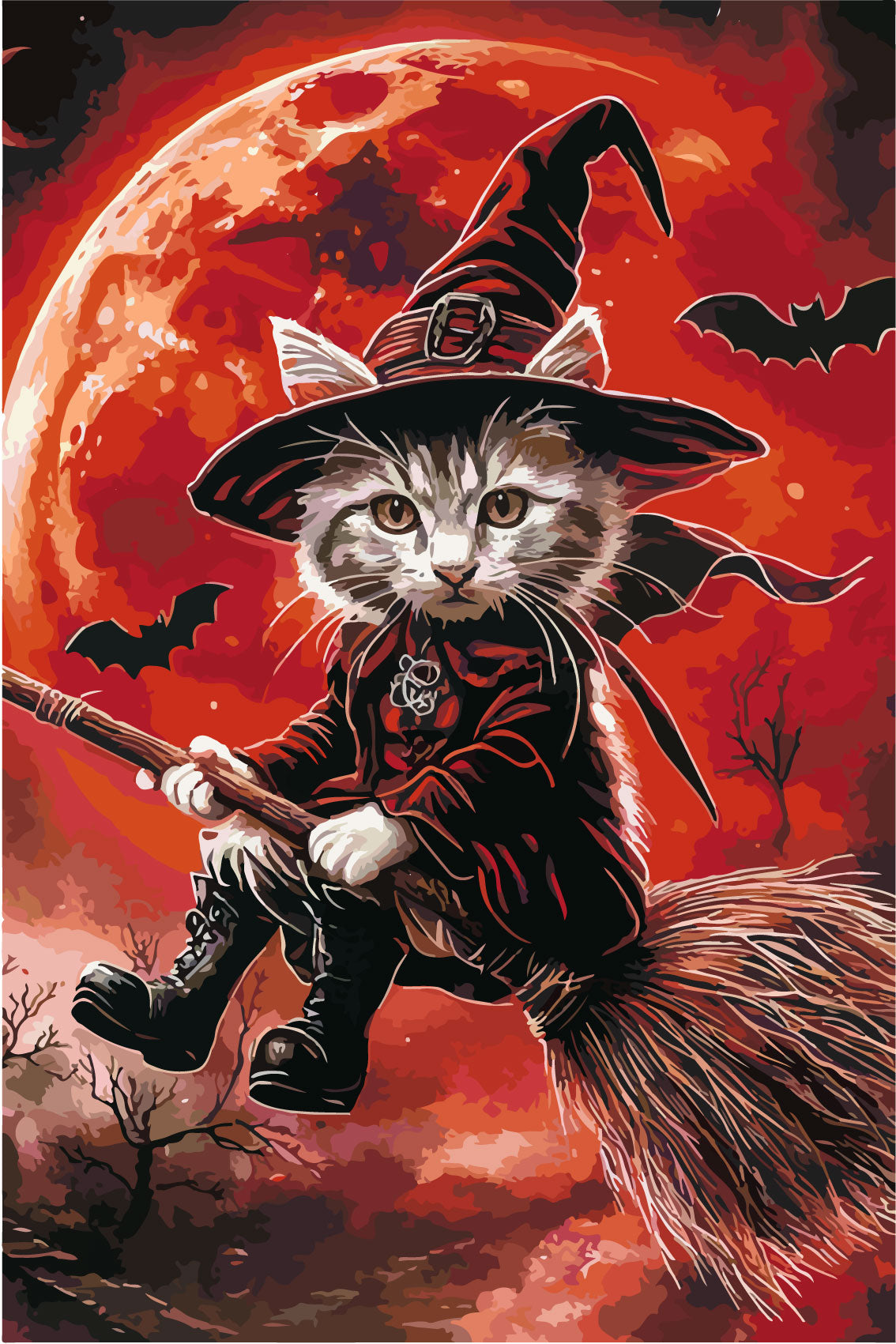 Deine Katze als Hexe