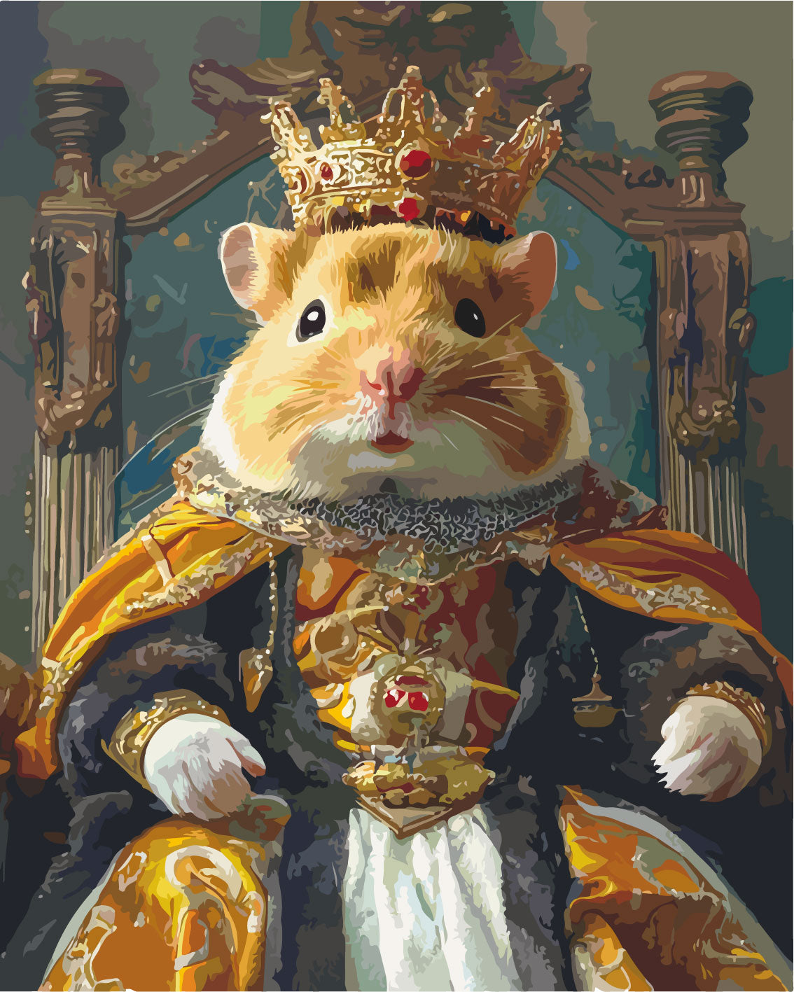 Dein Hamster in königlichem Gewand