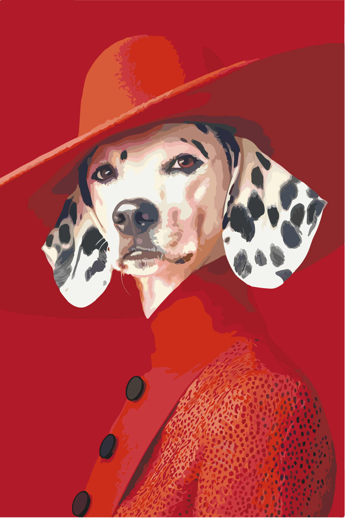 Dein Dalmatiner elegant gekleidet