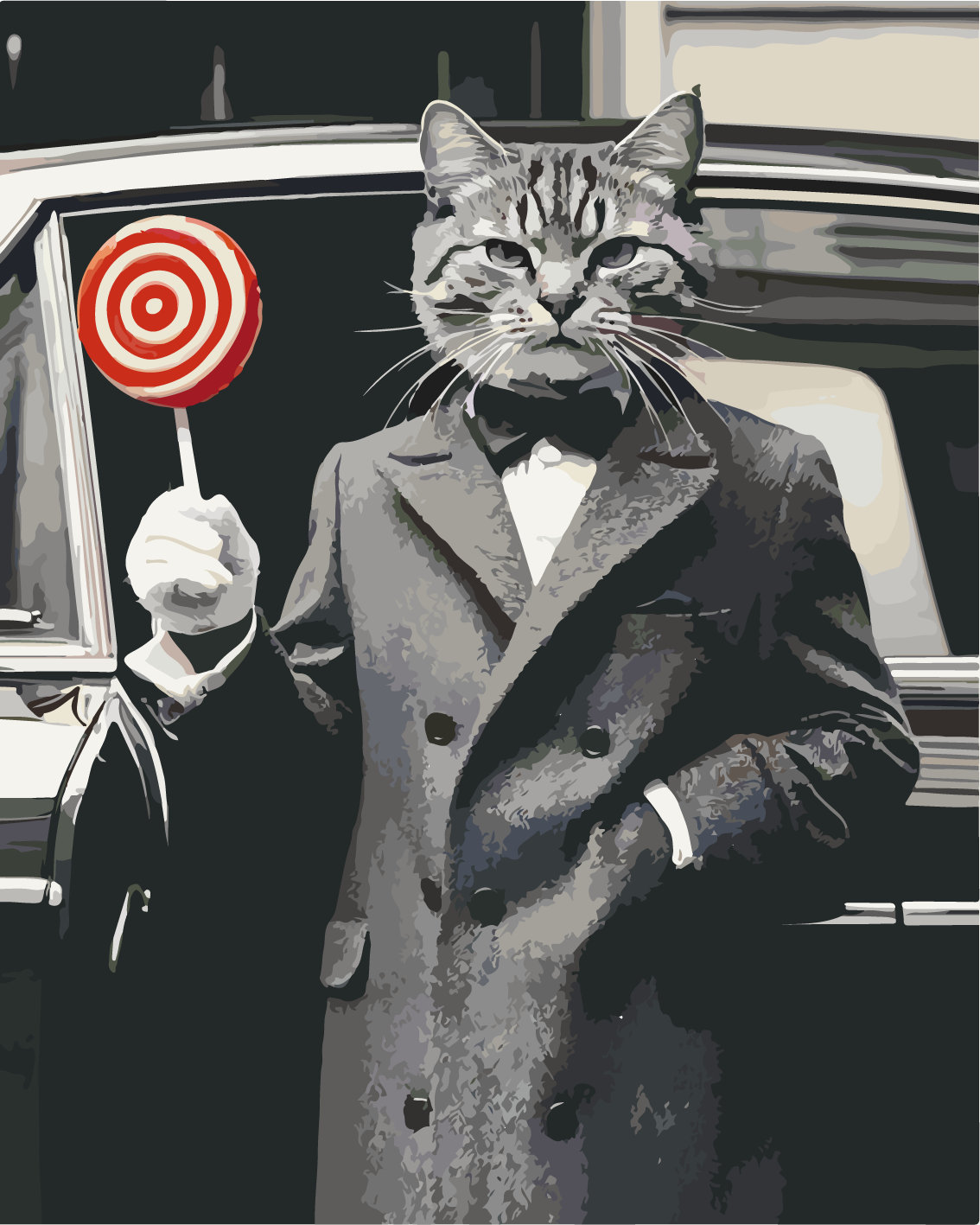 Deine Katze als Gentleman