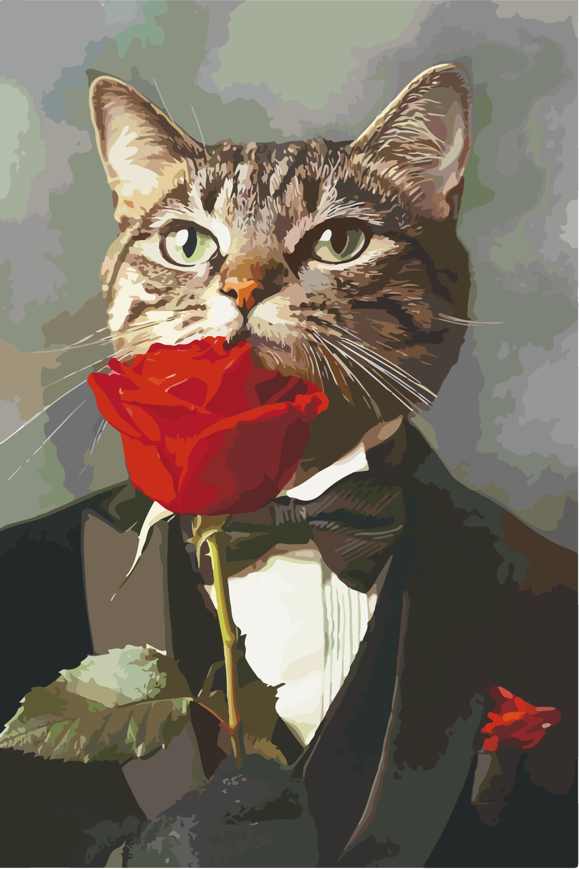 Deine Katze als Gentleman
