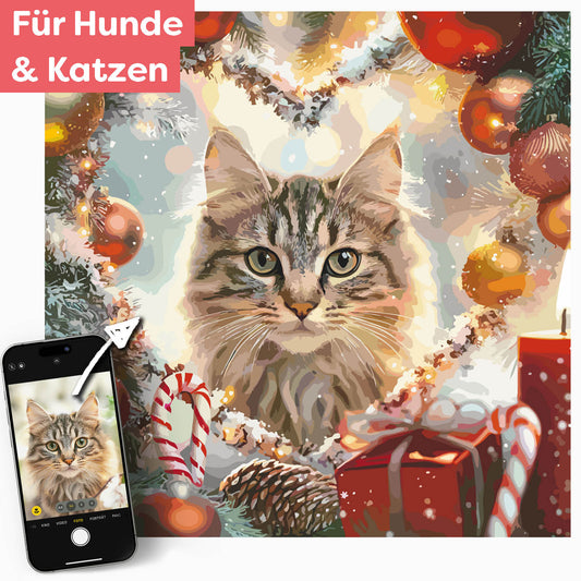 Dein Haustier im Weihnachtsherz