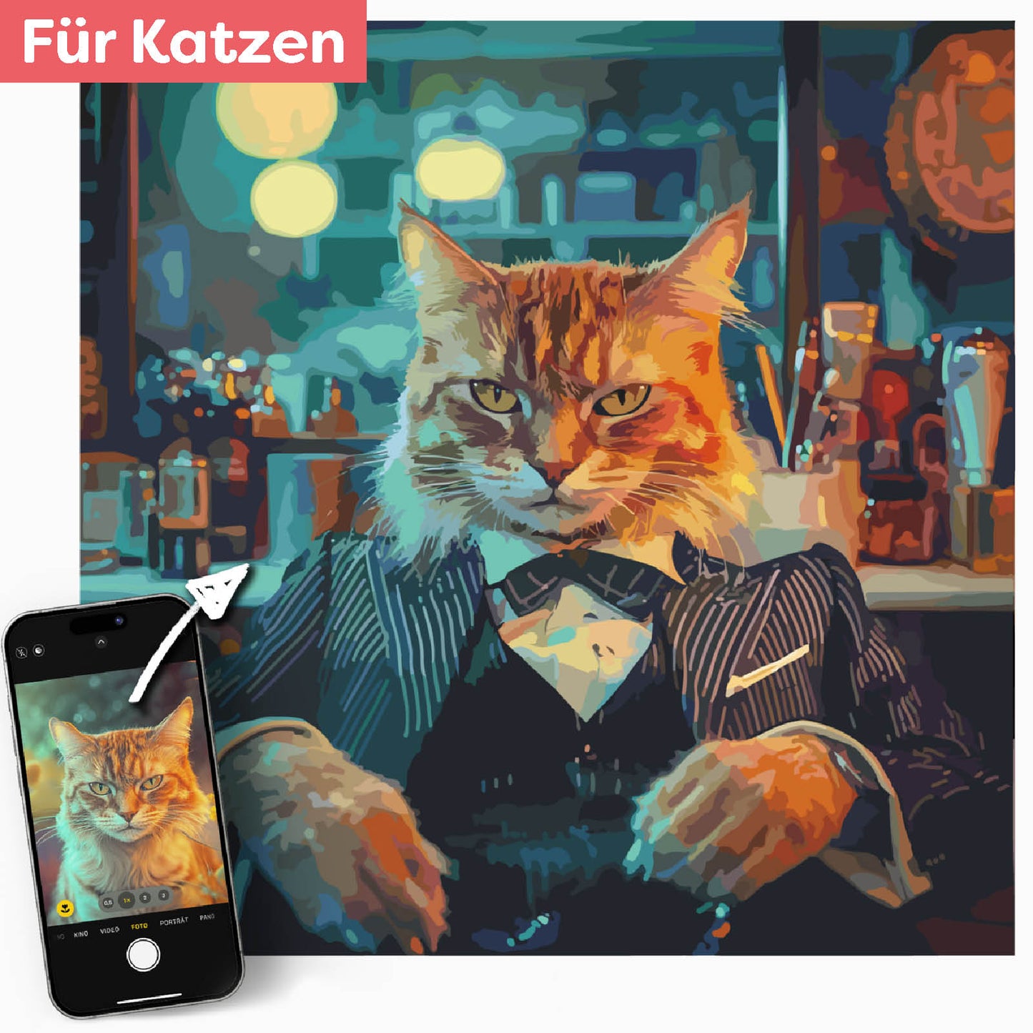 Deine Katze als stilvoller Boss