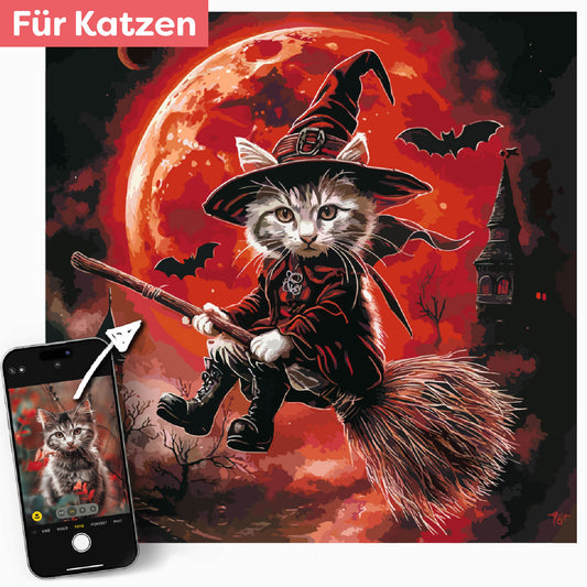 Deine Katze als Hexe