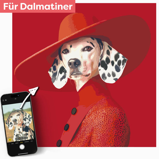 Dein Dalmatiner elegant gekleidet