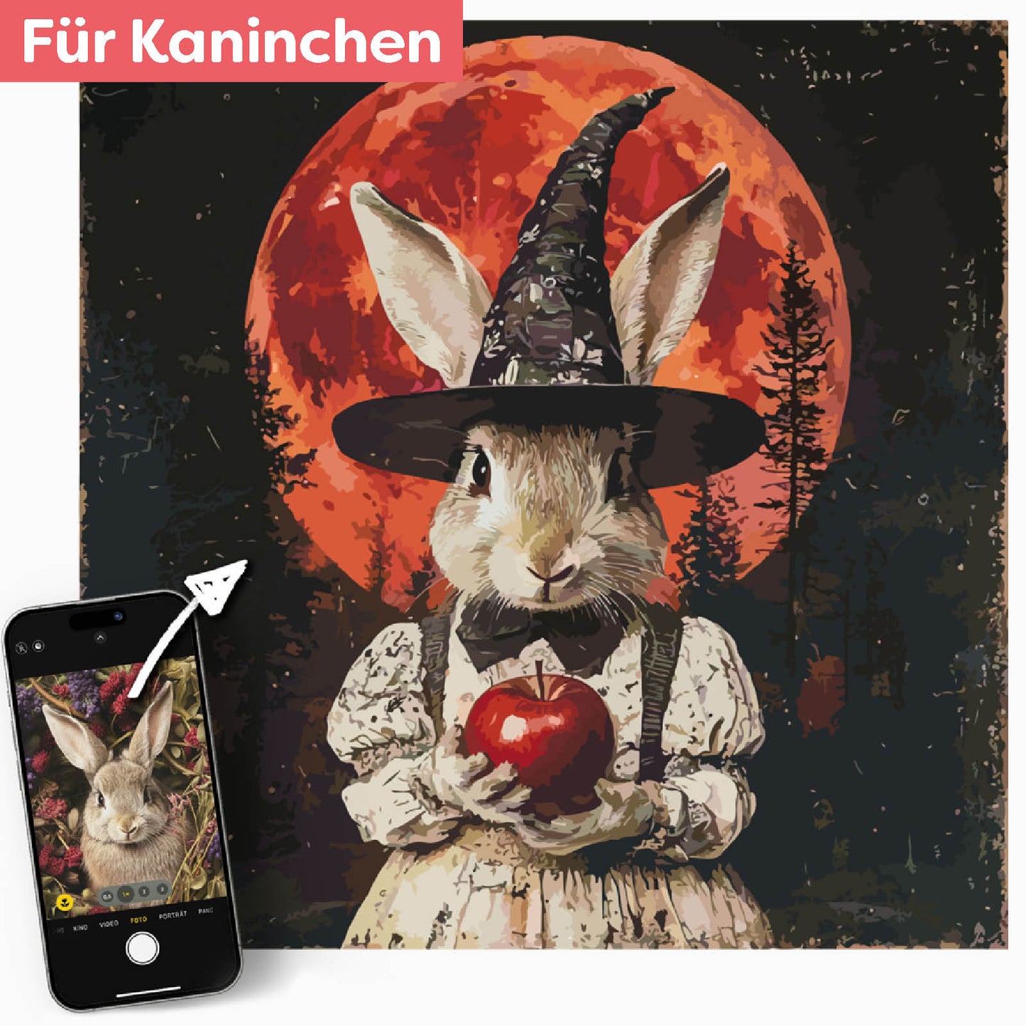 Dein Kaninchen als Hexe