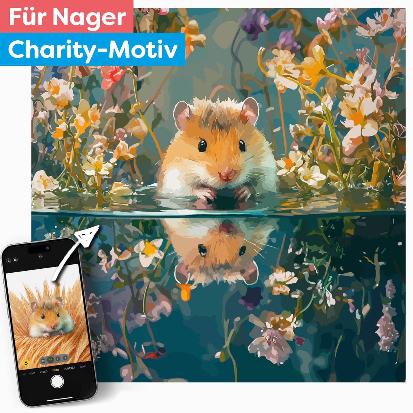 Dein Nager im Spiegel des Wassers