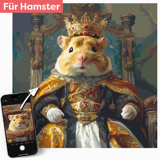 Dein Hamster in königlichem Gewand